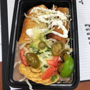 Chicken chimichangas