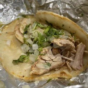 Chicken taco