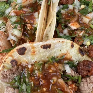 Asada, al pastor and pollo