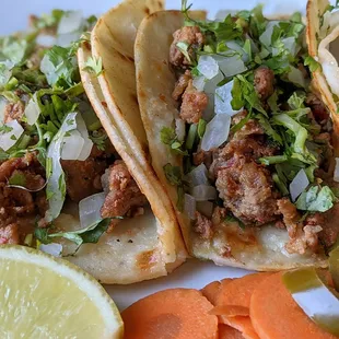 carnitas mixed with chorizo