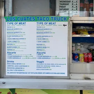 New menu update Feb 2023