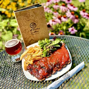 Half rack ribs available Saturday's and Sunday's