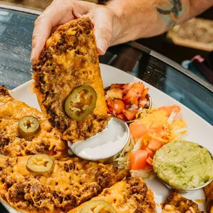 Tostada Nachos available on weekends!