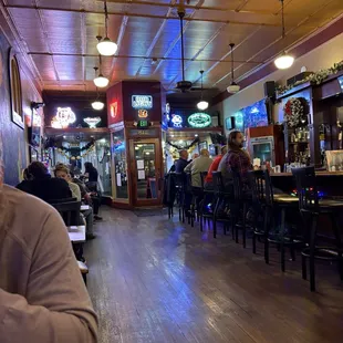 Taken from the back of the bar