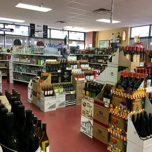 a wide selection of wines
