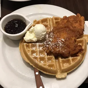 Chicken and waffles