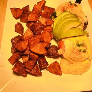 El Fuego Benedict with Country Potatoes