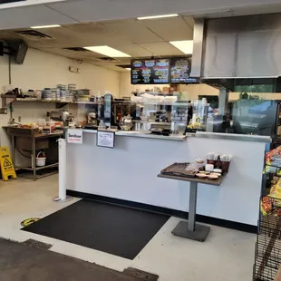 the inside of the restaurant