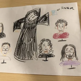 Cute drawing personalized to our group :)