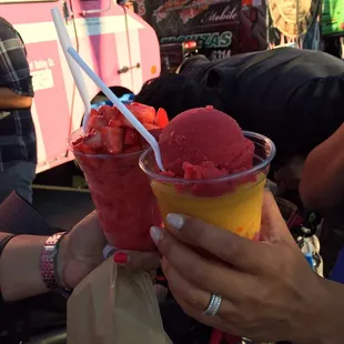 Fruit freeze that my friends were able to get