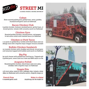 Street menu