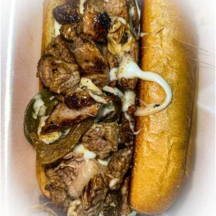 Our famous handcut philly steak
