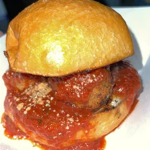 Meatball slider - Homemade goodness!
