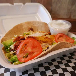 Chicken Keto Wrap inside Off The Grill Location.