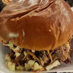 Pulled pork sandwich