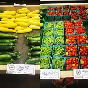 a variety of vegetables on display