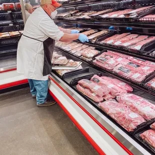 a man in a grocery store
