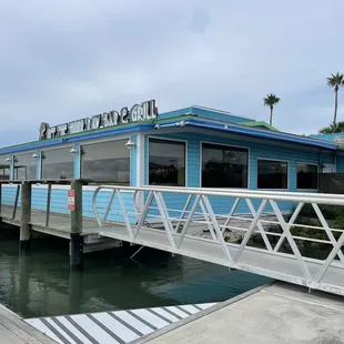 The back, ocean facing side of the restaurant.
