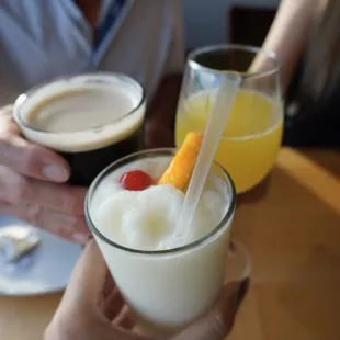 Guinness Draft, Coco Colada, Mimosa