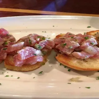 Seared Tuna Crostini*