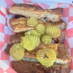 Ribs that just fall off the bone and don't need any BBQ sauce