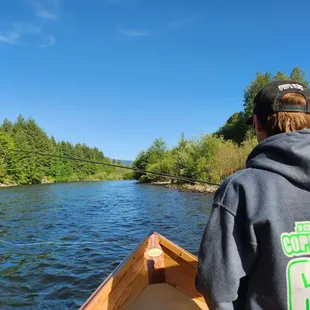 Josh hunting for dry fly eaters.