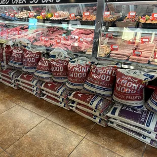 a display of meat