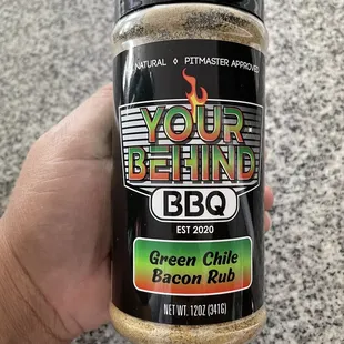 Local dry rub brand...and OMGOSH, it was so delicious!!!