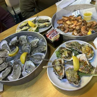 oysters, oysters and mussels, mussels, food, shellfish