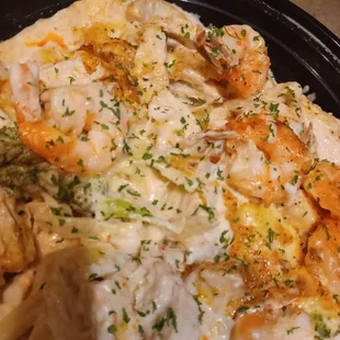 Chicken and Shrimp Alfredo!!