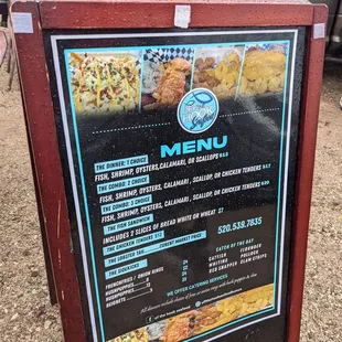 Combos come with fries hush puppies and coleslaw!!