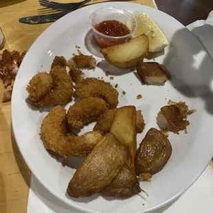 What's left of 21 shrimp platter