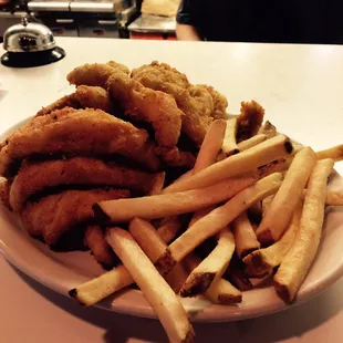 The perch is lightly breaded and fried or you can have it sautéed!! It's amazing either way!!