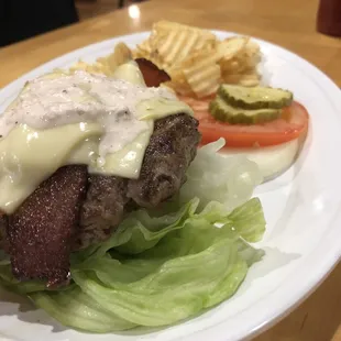 Southwest burger. No bun. Yummy!