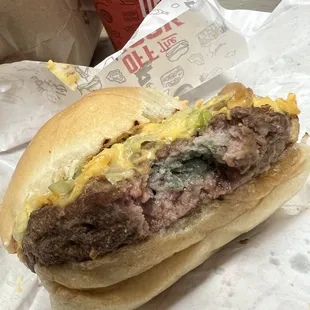 Moldy burger
