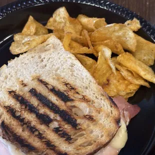 Half British rail (ham and cheese) sandwich.