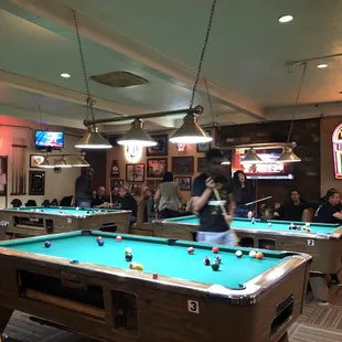 a pool table