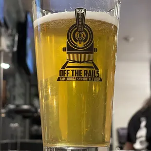 a glass of beer