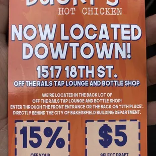 New Location and address