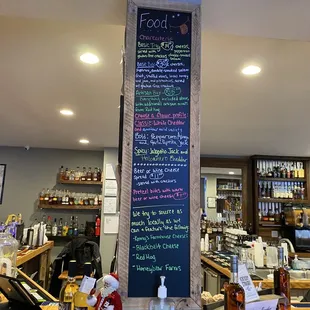 Food menu
