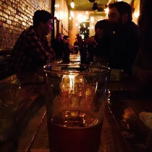 Local brewery selections to choose from.