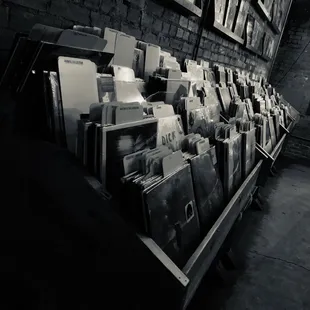 a large collection of records