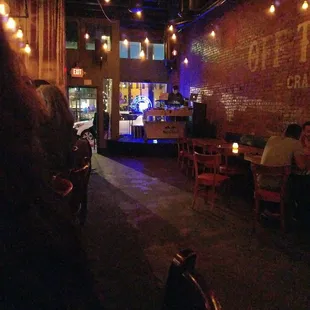 And it has a collection of vinyl records to look through...