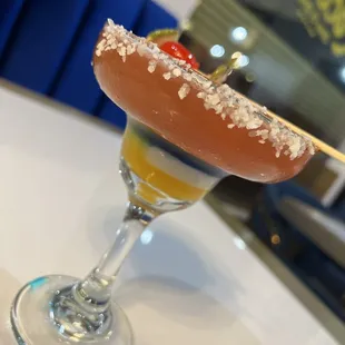 a margarita in a martini glass