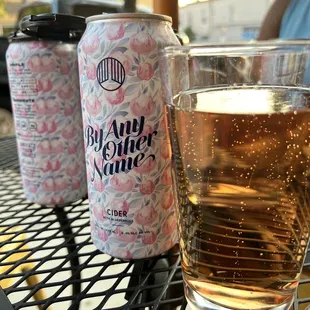 I love sitting outside and having a drink