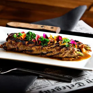 Rolled NY Strip with Asparagus