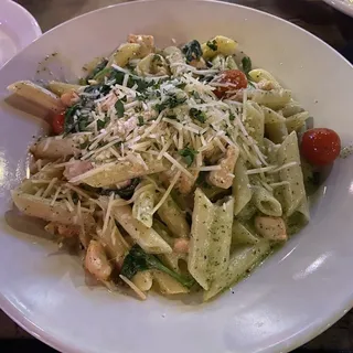 Penne Pesto Salmon