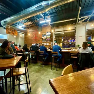 people sitting at tables