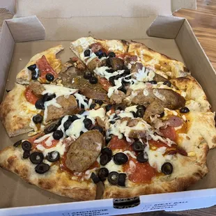 a pizza in a box