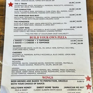 Menu (as of August 2024)